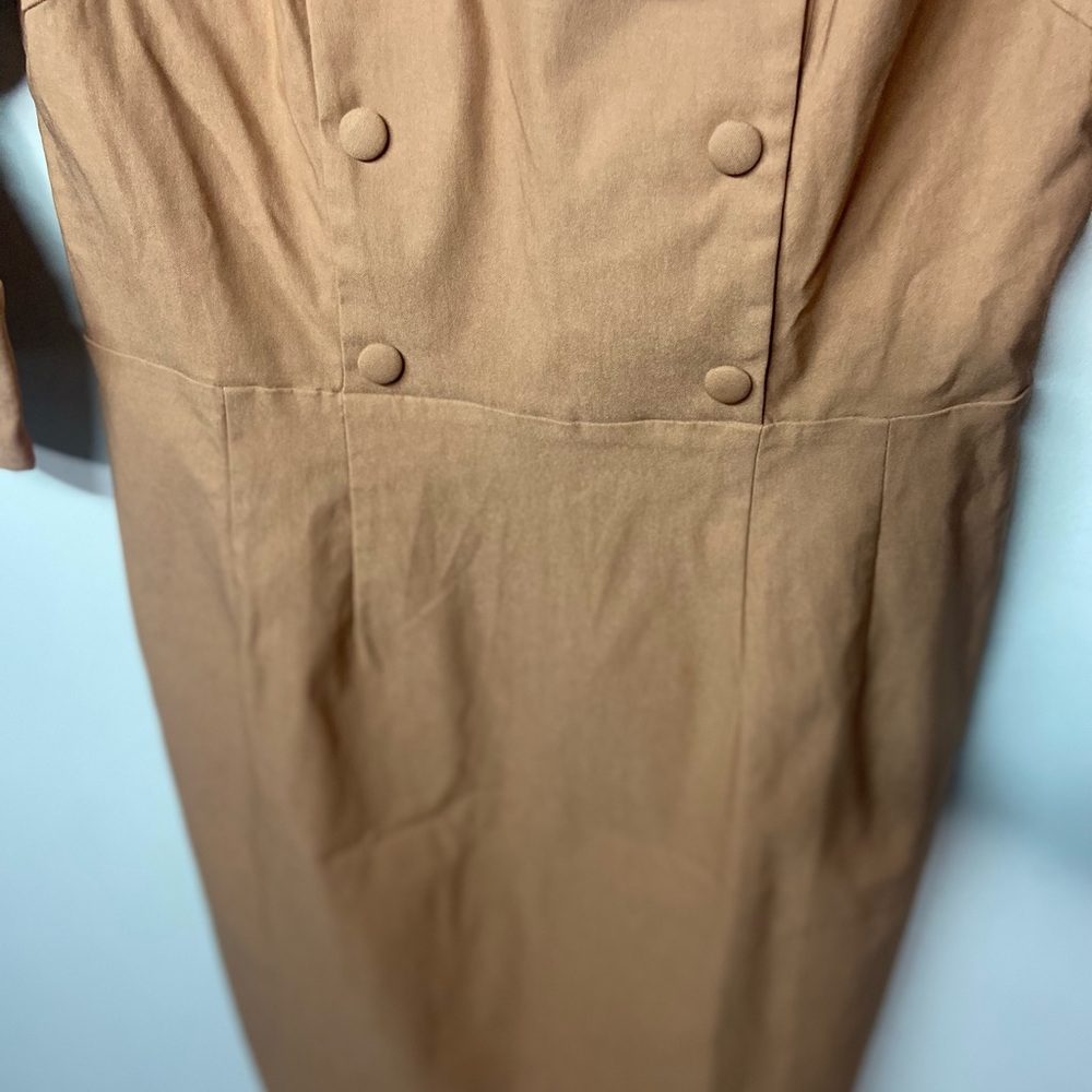 Women's Tan Dress - Picture 3 of 8